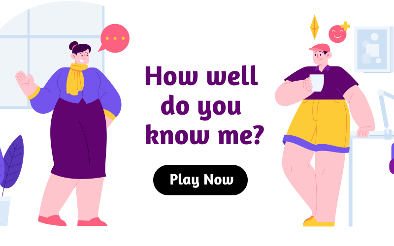 Ask your close ones- 'How well do you know me?'